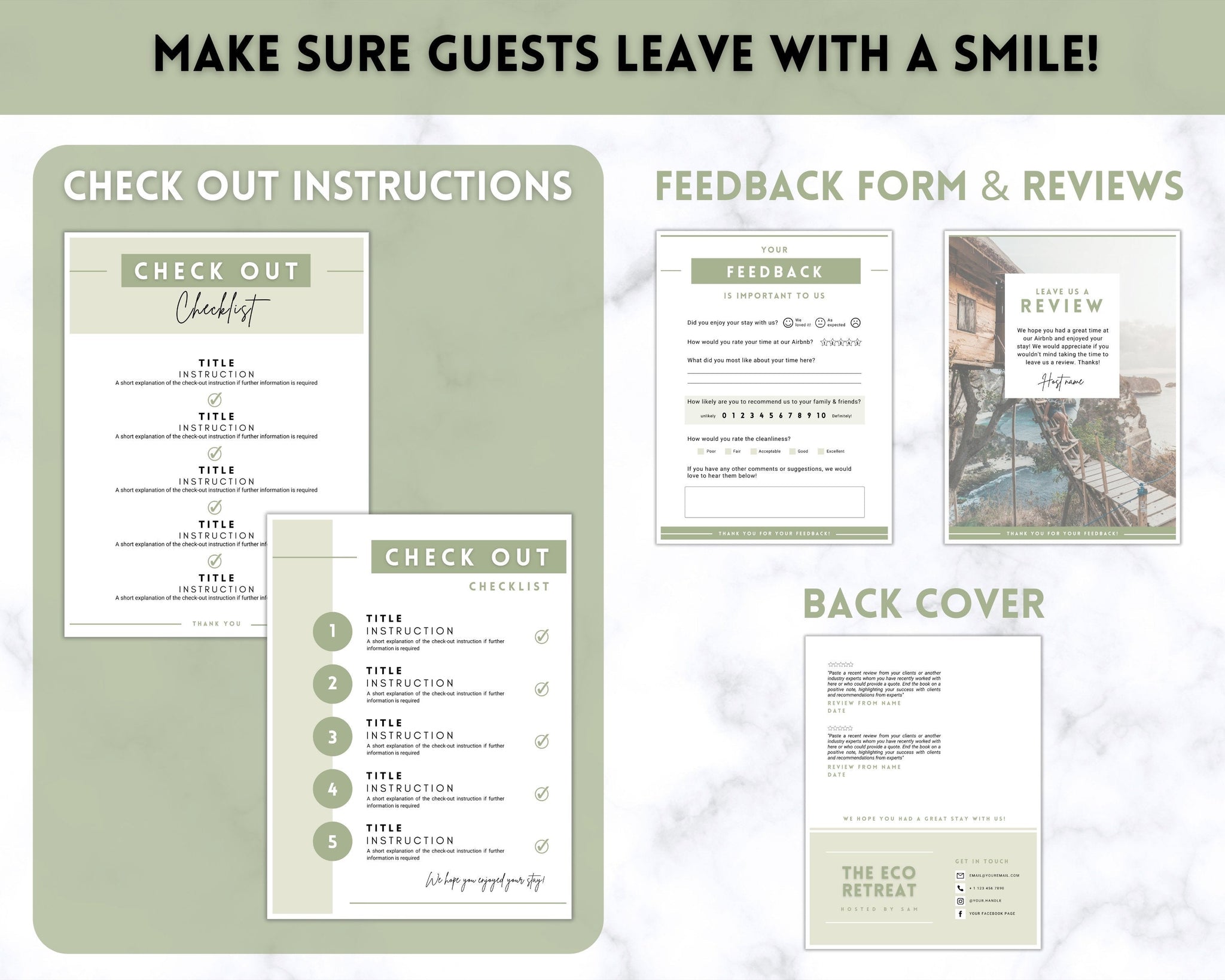 Vacation Home Welcome Book with Free Downloads + Welcome Letter
