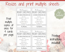 Load image into Gallery viewer, Last Posting Dates Christmas Packaging Care Card. Order in time! Domestic Shipping, International, Package, Last Orders, Xmas Gift, Holidays
