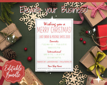 Load image into Gallery viewer, Last Posting Dates Christmas Packaging Care Card. Order in time! Domestic Shipping, International, Package, Last Orders, Xmas Gift, Holidays
