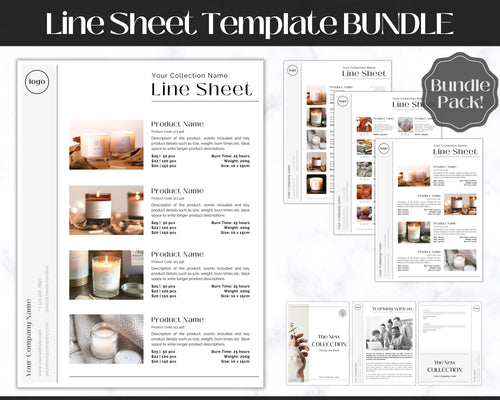 Line Sheet Template, Wholesale Catalog, Editable Wholesale Template, Product Sales Sheet, Price List Template, Canva Linesheet Catalogue | Luxury