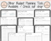 Load image into Gallery viewer, Monthly BUDGET PLANNER Template Printable. Budget Tracker with Expense, Savings, Debt Tracker. Monthly Tracker &amp; Financial Planner Insert
