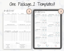 Load image into Gallery viewer, Monthly Expense Tracker Printable, Budget Planner, Budget Template, Financial Planner. Yearly Bill Tracker, Payday Finance, Monthly Expenses
