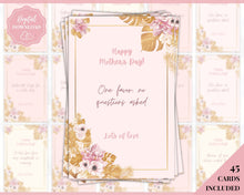 Load image into Gallery viewer, Mothers Day Gift Vouchers! Perfect last minute Gift for Mom on Mothering Sunday! 45 Printable Coupon Template, Mom Gift Card, Coupon Book
