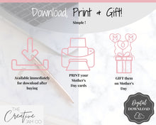 Load image into Gallery viewer, Mothers Day Gift Vouchers! Perfect last minute Gift for Mom on Mothering Sunday! 45 Printable Coupon Template, Mom Gift Card, Coupon Book
