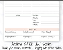 Load image into Gallery viewer, Order Form Template. EDITABLE PINK Customer Sales Order Invoice. Printable Invoice. Ordering Form Receipt. PDF Instant Digital Download | Style 3
