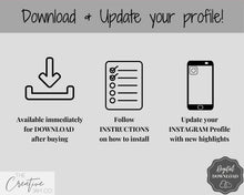 Load image into Gallery viewer, Podcast Instagram Highlight Icon Covers, 40+ Black &amp; White Minimalist Podcasting IG Highlights, Insta Story Covers, Text, Stories, IG Feed | Mono
