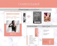 Load image into Gallery viewer, Podcast MEDIA KIT Template! Editable Canva Press Kit, Business Pitch, Rate Sheet Card, Podcasters, Planner, Influencer, Blogger, Price List | 20 Page Pink
