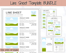 Load image into Gallery viewer, Price List Template. Line Sheet for Wholesale. Editable Candle Template Catalog, Seller shop, Product Sales Sheet, Canva Linesheet Catalogue | Pink Bundle
