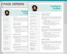 Load image into Gallery viewer, Professional Resume Template Word. CV Template Professional, CV Design, Executive Resume Template, Clean Curriculum Vitae, Minimalist, Free | Style 14
