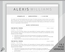 Load image into Gallery viewer, Professional Resume Template Word. CV Template Professional, CV Design, Executive Resume Template, Clean Curriculum Vitae, Minimalist, Free | Style 19
