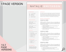 Load image into Gallery viewer, Professional Resume Template Word. CV Template Professional, CV Design, Executive Resume Template, Clean Curriculum Vitae, Minimalist, Free | Style 23
