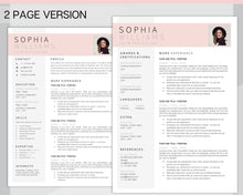 Load image into Gallery viewer, Professional Resume Template Word. CV Template Professional, CV Design, Executive Resume Template, Clean Curriculum Vitae, Minimalist, Free | Style 24
