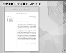 Load image into Gallery viewer, Professional Resume Template Word. CV Template Professional, Modern Executive Resume Template, Clean, Minimalist Resume, Free Docs Bundle | Style 5
