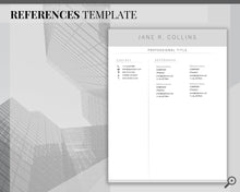 Load image into Gallery viewer, Professional Resume Template Word. CV Template Professional, Modern Executive Resume Template, Clean, Minimalist Resume, Free Docs Bundle | Style 5
