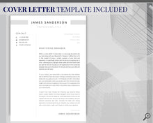 Load image into Gallery viewer, Professional Resume Template Word. CV Template Professional, Modern Executive Resume Template, Clean, Minimalist Resume, Free Docs Bundle | Style 7
