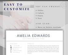 Load image into Gallery viewer, Professional Resume Template Word. CV Template Professional, Modern Executive Resume Template, Clean, Minimalist Resume, Free Docs Bundle | Style 9
