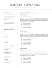 Load image into Gallery viewer, Professional Resume Template Word. CV Template Professional, Modern Executive Resume Template, Clean, Minimalist Resume, Free Docs Bundle | Style 9
