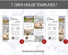 Load image into Gallery viewer, REAL ESTATE Marketing Bundle! Open House Flyer, Instagram, Facebook Templates, Realtor Agent Branding, Just Listed Sign, New Listing Kit
