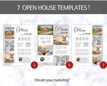 Load image into Gallery viewer, REAL ESTATE Marketing Kit! Flyer, Instagram &amp; Facebook Templates! &quot;Just Listed&quot; and Open House Pack. Realtor Branding, Sign, New Listing Kit
