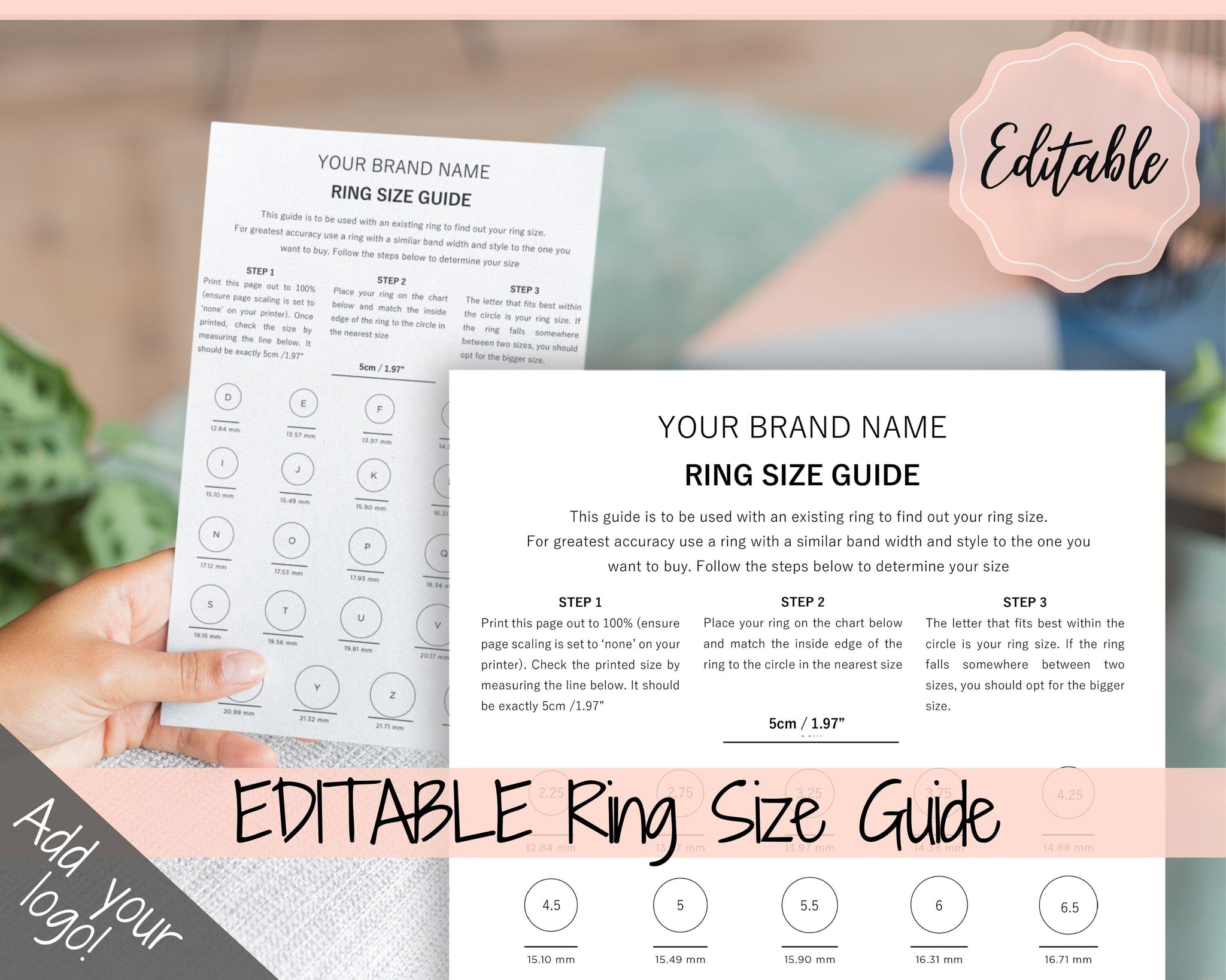 Ring Size Guide Printable Chart How To Measure Your Ring Size