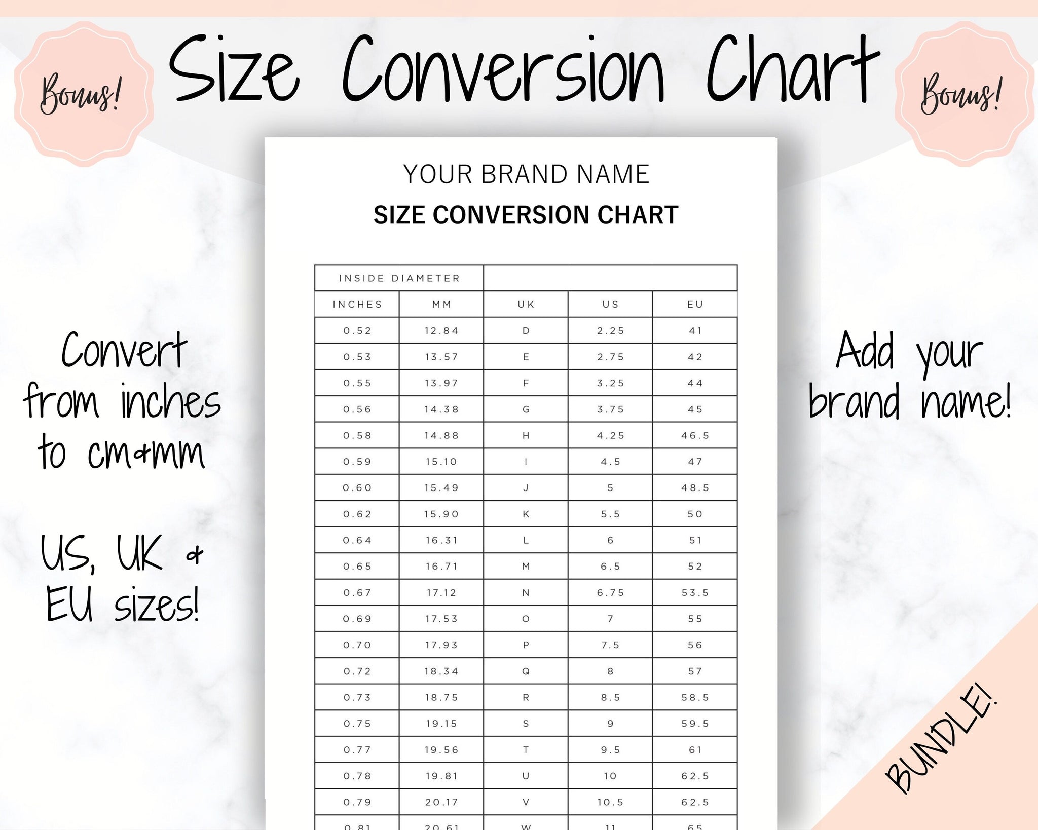 Ring Size Guide Printable Chart How To Measure Your Ring Size