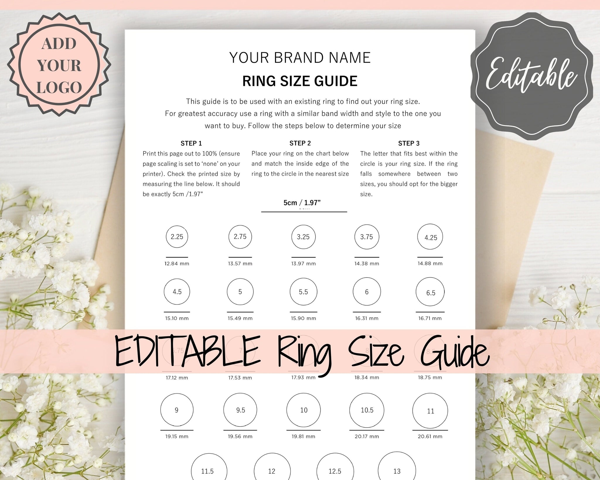 Ring Size Guide – psyndrome