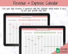 Load image into Gallery viewer, Small BUSINESS Tracker. Editable for your Business, Automated Profit Loss Income Expense, Product Inventory, Etsy Amazon eBay | Google Sheets
