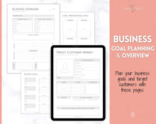Load image into Gallery viewer, Small Business TRACKER BUNDLE, Order, Inventory, Income, Expenses, Profit, Sales, Etsy Shop, Reseller, Owner, Side Hustle Printable Planner | Mono
