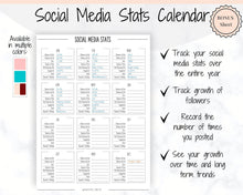 Load image into Gallery viewer, Social Media Planner Printable. Tracker for Instagram, YouTube, Facebook, Pinterest, Blog. Content, Business &amp; Marketing Planner, To Do List | Pink
