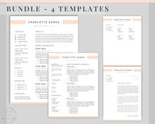 Load image into Gallery viewer, Sorority Recruitment Template, Sorority Resume Template Kit, Professional Resume Template Packet, Executive Curriculum Vitae Template Bundle | Style 10
