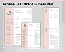 Load image into Gallery viewer, Sorority Recruitment Template, Sorority Resume Template Kit, Professional Resume Template Packet, Executive Curriculum Vitae Template Bundle | Style 11
