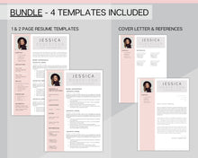 Load image into Gallery viewer, Sorority Recruitment Template, Sorority Resume Template Kit, Professional Resume Template Packet, Executive Curriculum Vitae Template Bundle | Style 12

