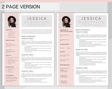 Load image into Gallery viewer, Sorority Recruitment Template, Sorority Resume Template Kit, Professional Resume Template Packet, Executive Curriculum Vitae Template Bundle | Style 12
