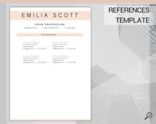 Load image into Gallery viewer, Sorority Recruitment Template, Sorority Resume Template Kit, Professional Resume Template Packet, Executive Curriculum Vitae Template Bundle | Style 13
