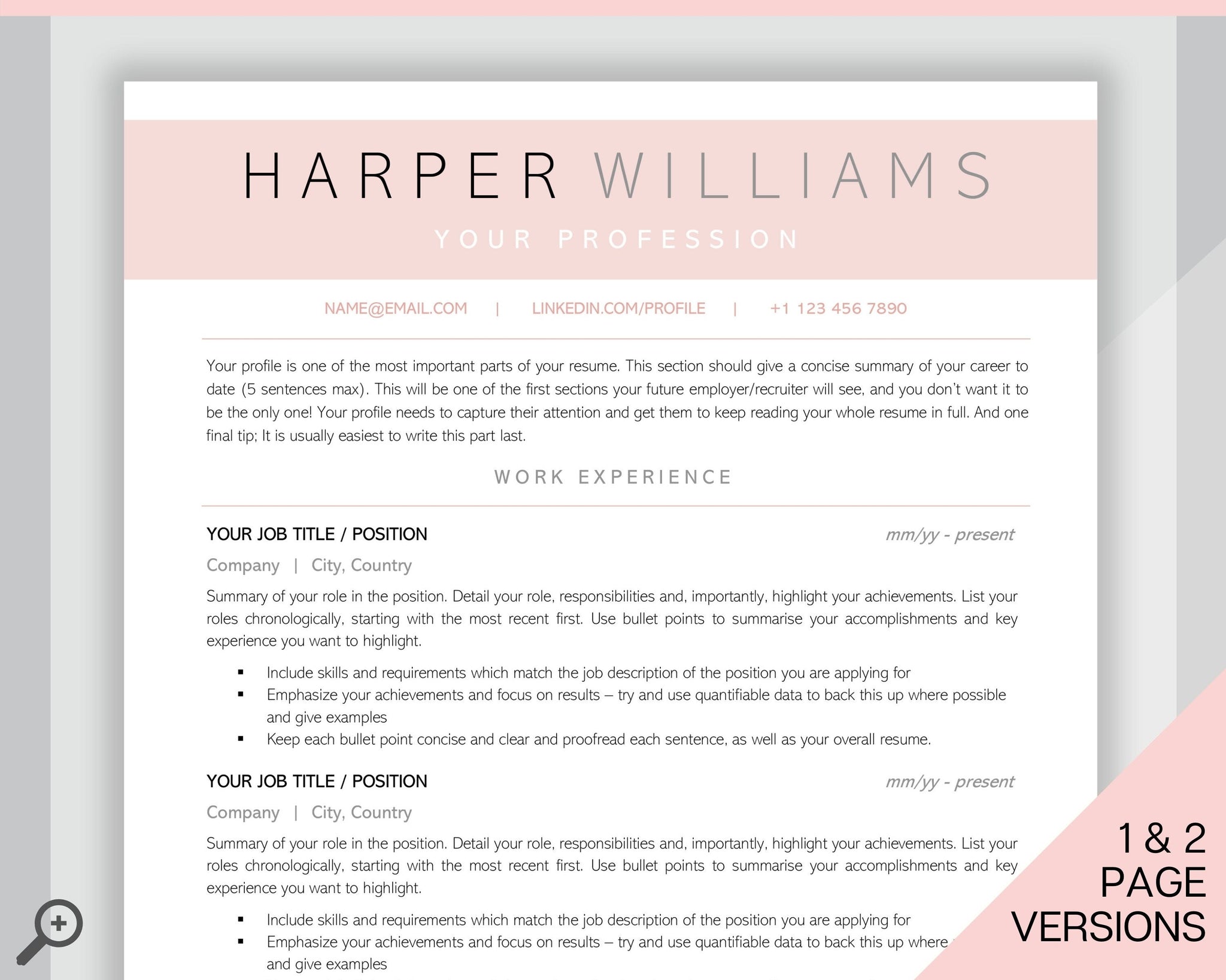 Sorority Recruitment Templates | Professional College Resume | Style 5