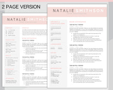 Load image into Gallery viewer, Sorority Recruitment Template, Sorority Resume Template Kit, Professional Resume Template Packet, Executive Curriculum Vitae Template Bundle | Style 7

