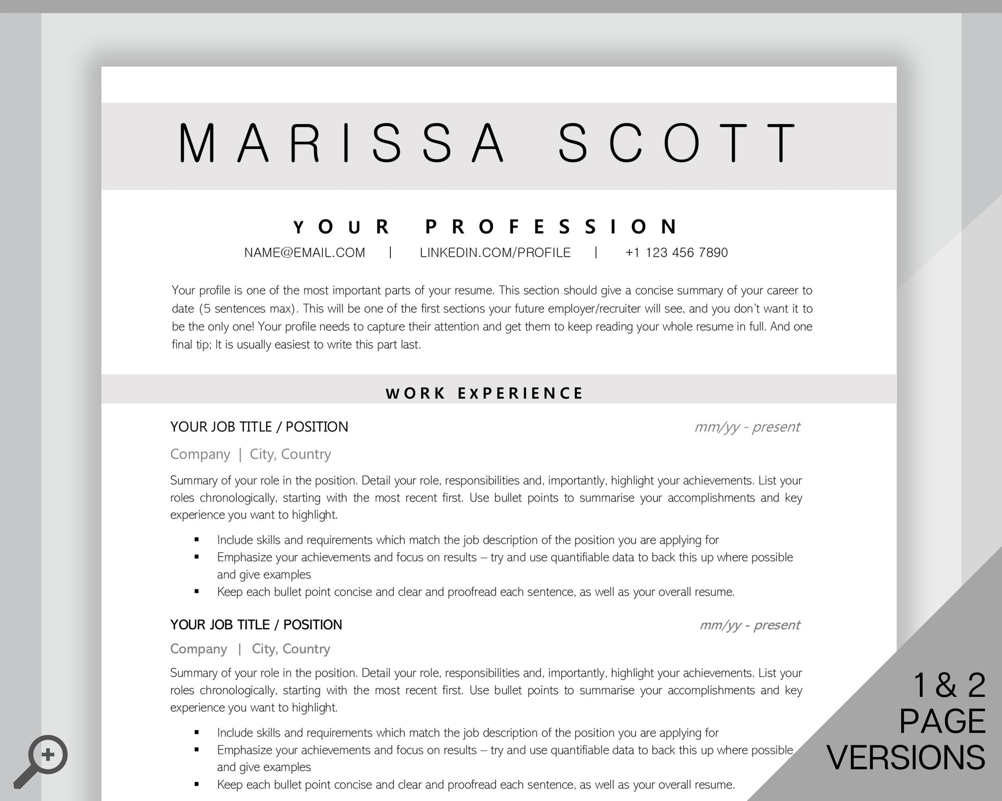 Sorority Recruitment Templates | Professional College Resume | Style 8
