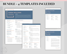 Load image into Gallery viewer, Sorority Recruitment Template, Sorority Resume Template Kit, Professional Resume Template Packet, Executive Curriculum Vitae Template Bundle | Style 9
