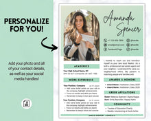 Load image into Gallery viewer, Sorority Recruitment Template, Sorority Resume Template Packet, Professional College Resume Kit, Academic, Social, Canva, Rush Resume, Greek | Style 1
