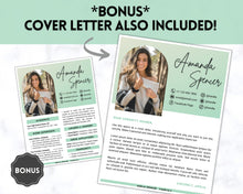 Load image into Gallery viewer, Sorority Recruitment Template, Sorority Resume Template Packet, Professional College Resume Kit, Academic, Social, Canva, Rush Resume, Greek | Style 1
