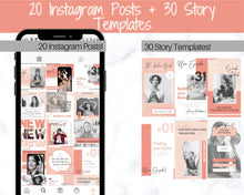 Load image into Gallery viewer, Ultimate PODCAST Launch Kit! BUNDLE - Podcast Planner, Instagram Template, Social Media Facebook Media, Content Strategy, Cover Art, Logo | Pink
