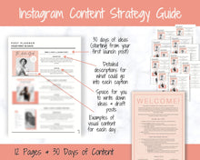 Load image into Gallery viewer, Ultimate PODCAST Launch Kit! BUNDLE - Podcast Planner, Instagram Template, Social Media Facebook Media, Content Strategy, Cover Art, Logo | Pink
