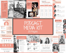 Load image into Gallery viewer, Ultimate PODCAST Launch Kit! BUNDLE - Podcast Planner, Instagram Template, Social Media Facebook Media, Content Strategy, Cover Art, Logo | Pink
