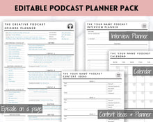 Load image into Gallery viewer, Ultimate PODCAST Launch Kit! BUNDLE - Podcast Planner, Instagram Template, Social Media Facebook Media, Content Strategy, Cover Art, Logo | Pink Vol 2
