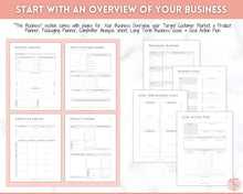 Load image into Gallery viewer, Ultimate Small Business Planner Printable BUNDLE, Business Planner, Side Hustle, Business Trackers, Social Media, Finances, Content, Order, Etsy Shop | Mono
