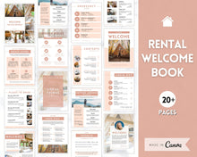 Load image into Gallery viewer, Ultimate VRBO Template BUNDLE! Editable Vacation Rental Sign, Welcome Book Template, Airbnb Cleaning checklist, Business Tracker Spreadsheet | Brown
