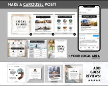 Load image into Gallery viewer, VRBO Template for Instagram! Editable Social Media Posts, Canva, Airbnb, Super host signs, Signage, Air bnb Vacation Rental, Welcome Book | Lovelo Mono
