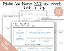 Load image into Gallery viewer, Vision Board Printables, Goal Planner Affirmation, Manifestation Law of Attraction Wall Art Poster, Digital Initiative Tracker, Positive Kit | Nude
