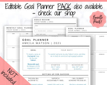 Load image into Gallery viewer, Vision Board Printables, Goal Planner Affirmation, Manifestation Law of Attraction Wall Art Poster, Digital Initiative Tracker, Positive Kit | Pink
