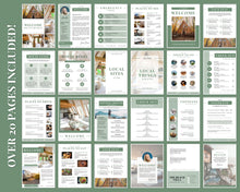 Load image into Gallery viewer, Welcome Book Template, Airbnb Welcome Guide, Editable Canva Air bnb House manual, Superhost eBook, Host signs, Signage, VRBO Vacation Rental | Green Style 2
